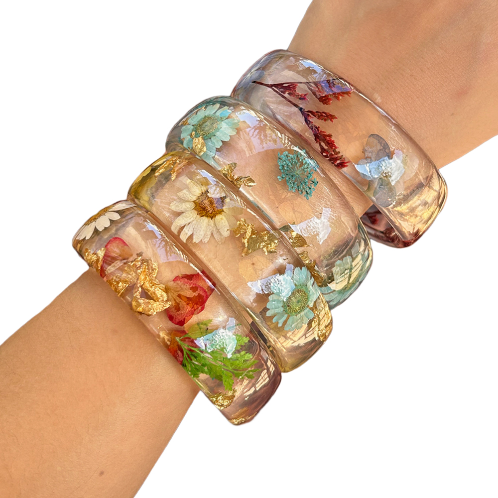 Dried Flower Bulk - Vintage Blume Blatt Transparent Acryl Breite