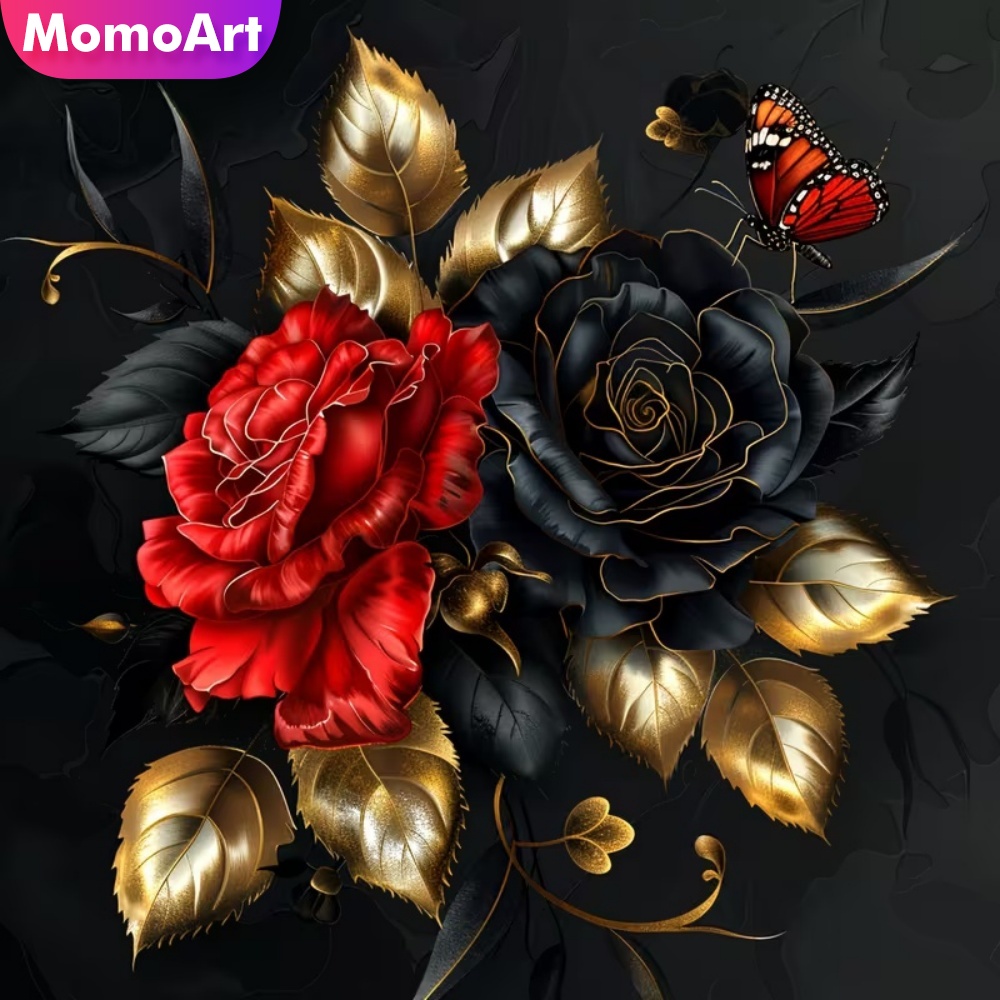 Resin Craft For Beginners - Momoart 5D-Diamant-Mosaik-Blume zum Selbermachen, geeignet für