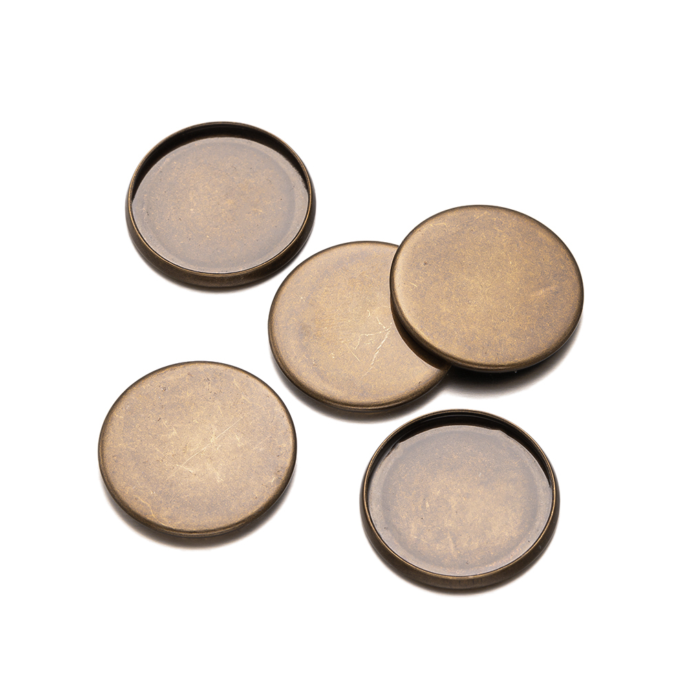 20 Stück antike Bronze flache  – Bezels Set Pendant Bewertung und Preis